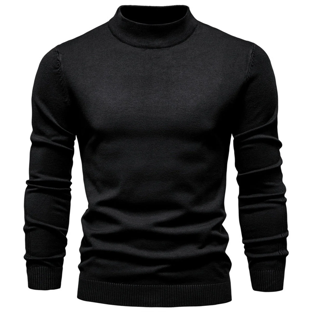 Men's Mockneck Pullover Sweater