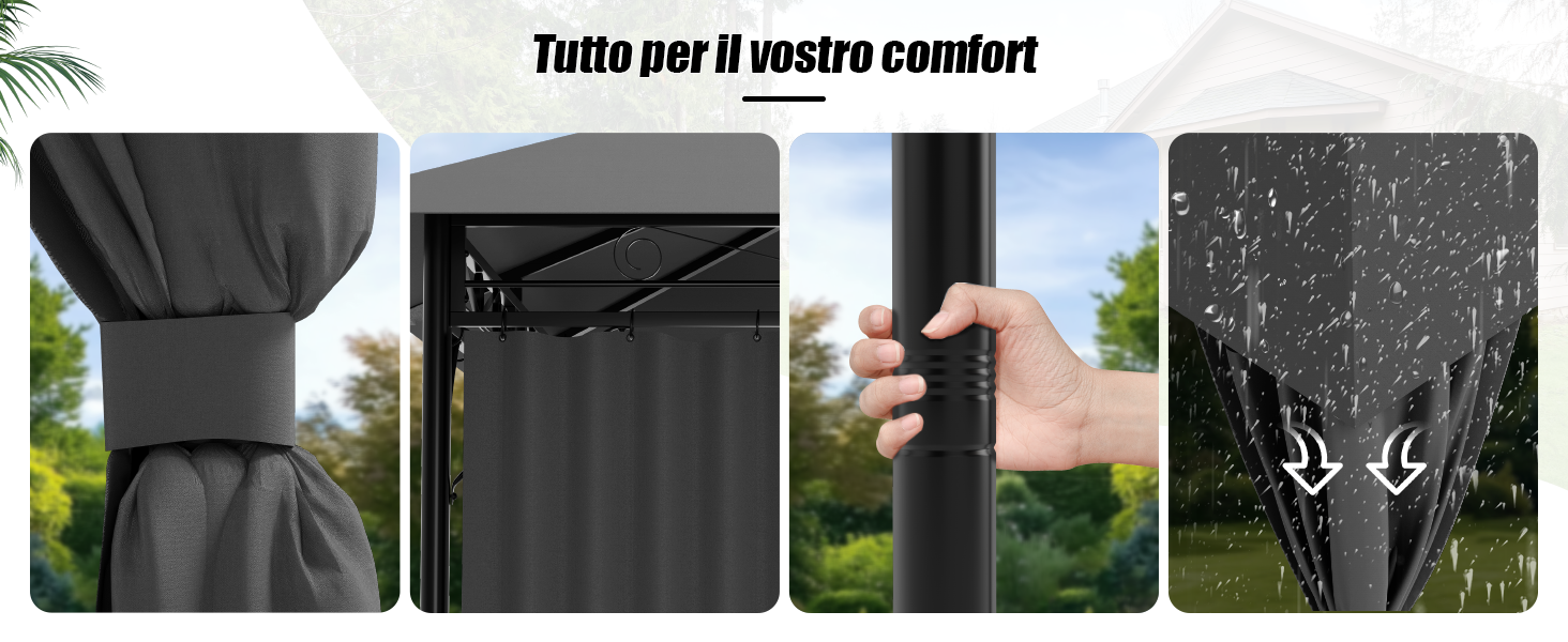 tenda gazebo da esterno