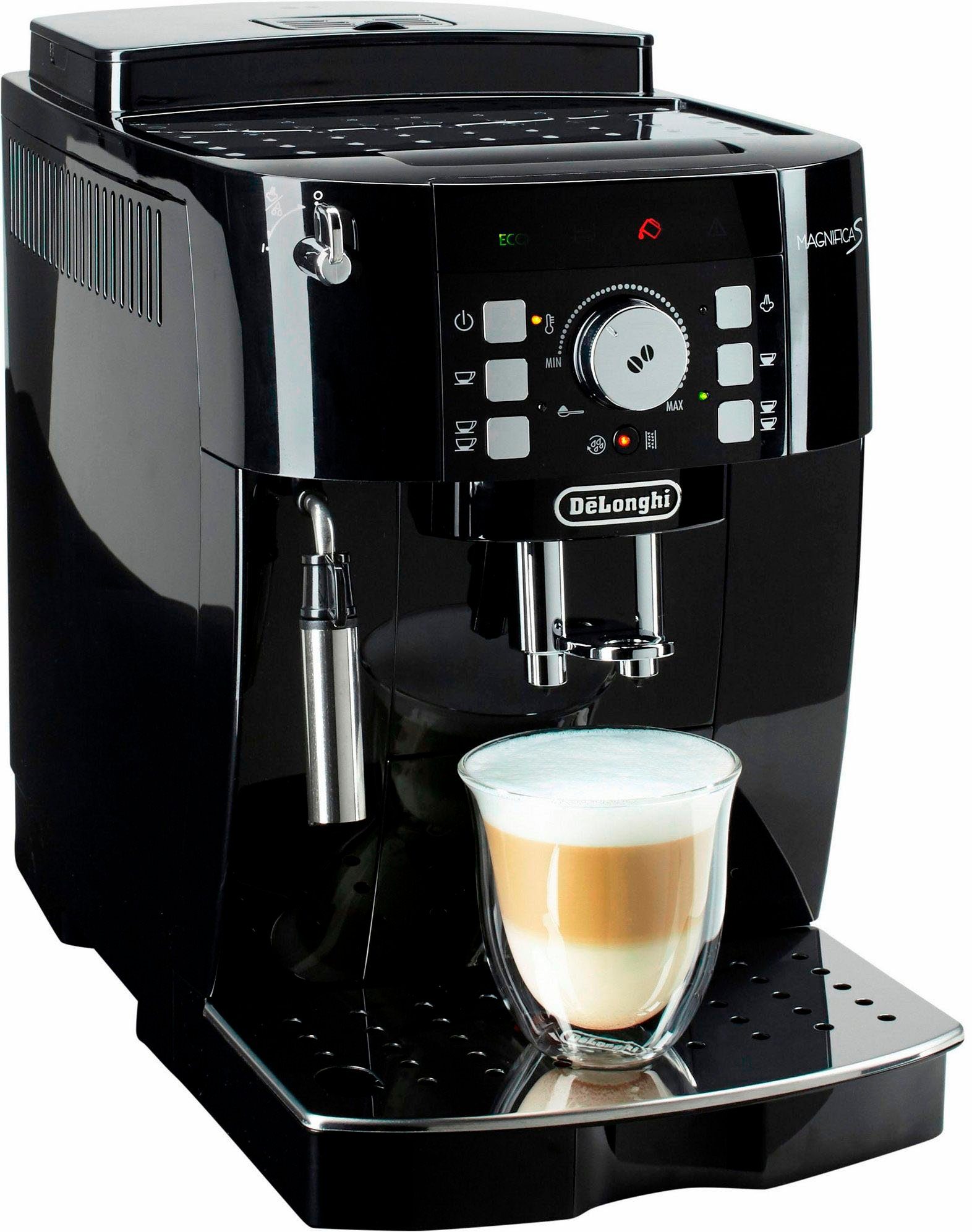 Kaffeevollautomat Magnifica S ECAM21.118.B - Milchaufschäumdüse für Cappuccino, Schwarz