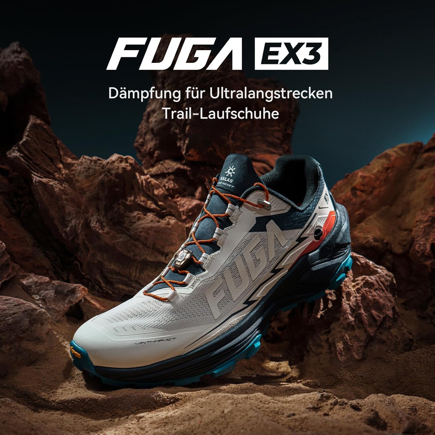 KAILAS Herren FUGA EX 3 Trail Running Schuhe Leichtgewichtige Jogging-Schuhe Walking Wandern Outdoor Schuhe Sport Turnschuhe
