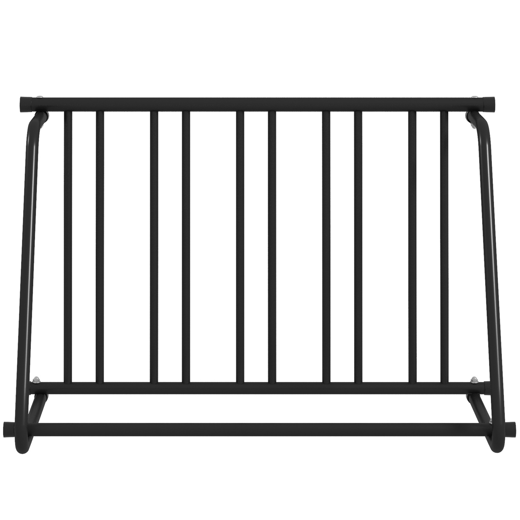 DURHAND Fahrradständer für 3 Fahrräder, wetterbeständig, zusätzliche Halterung, 114 x 58 x 75 cm, Schwarz