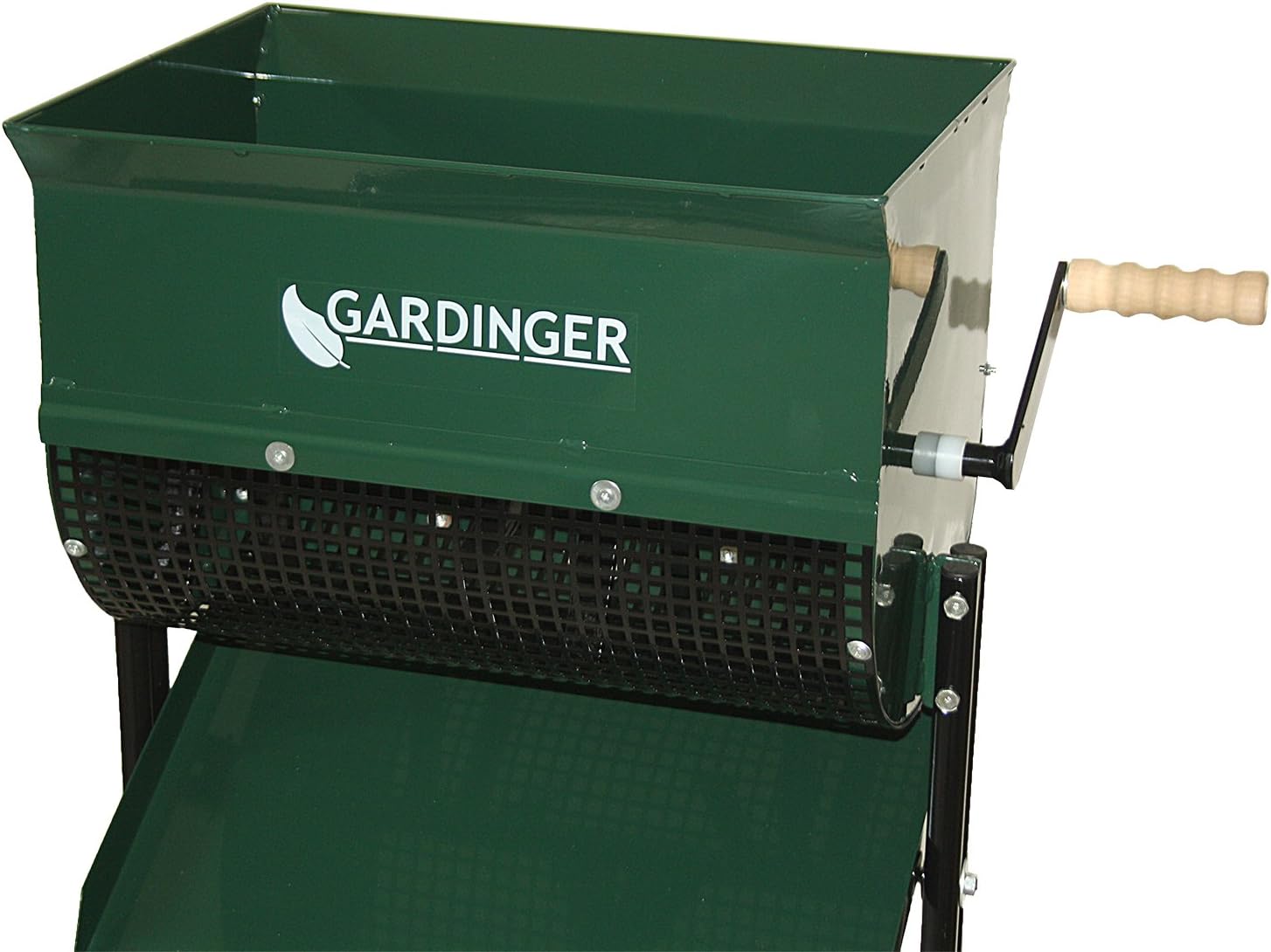 GARDINGER Feinkompostsieb Stahlblech lackiert mit Drehspindel Kompostsieb Rollsieb Feinkompostierer
