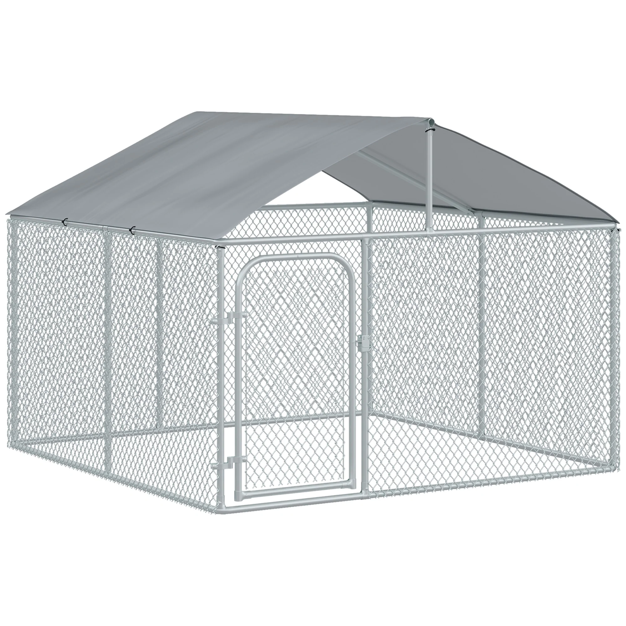 Easycomfort Recinto per Cani e Animali Domestici da Esterno con Copertura Impermeabile, 230x230x175 cm