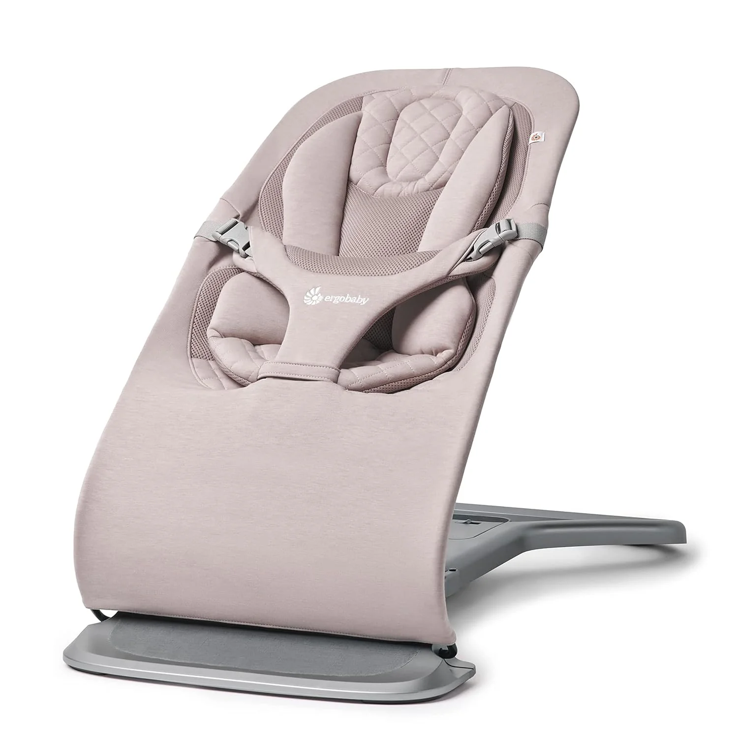 Ergobaby 3-in-1 Evolve Bouncer, Ergonomische wipstoel voor baby's vanaf de geboorte tot peuters, Babyschommel met zitverkleiner voor pasgeborenen (2,5 kg - 13,2 kg), Cream