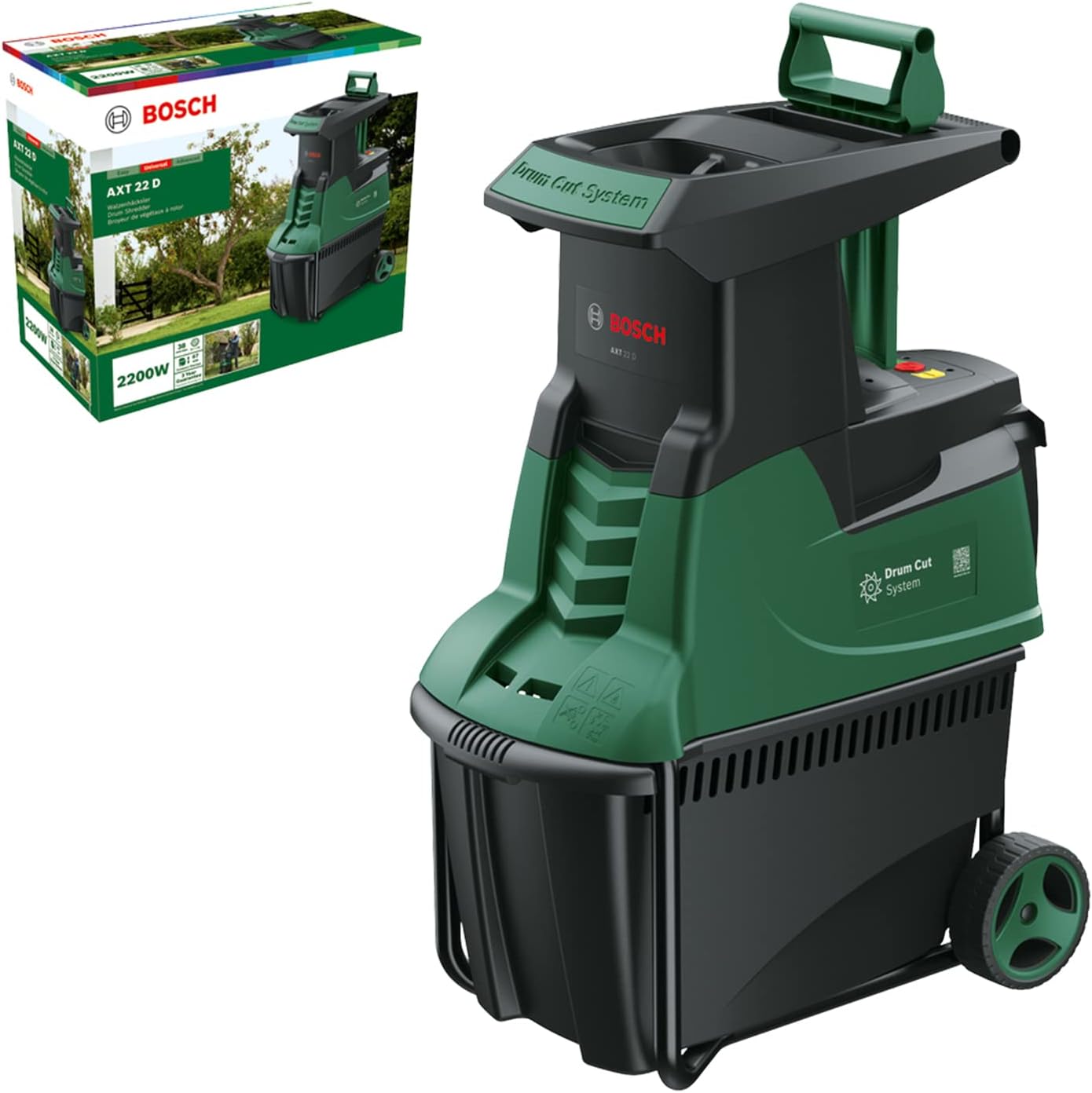 Bosch Turbinenhäcksler AXT 25 TC (2.500 W; geeignet für Holz und harte Gartenabfälle; inklusive Gartenhandschuhe; integrierte Fangbox 53 l; in Karton) – Edition