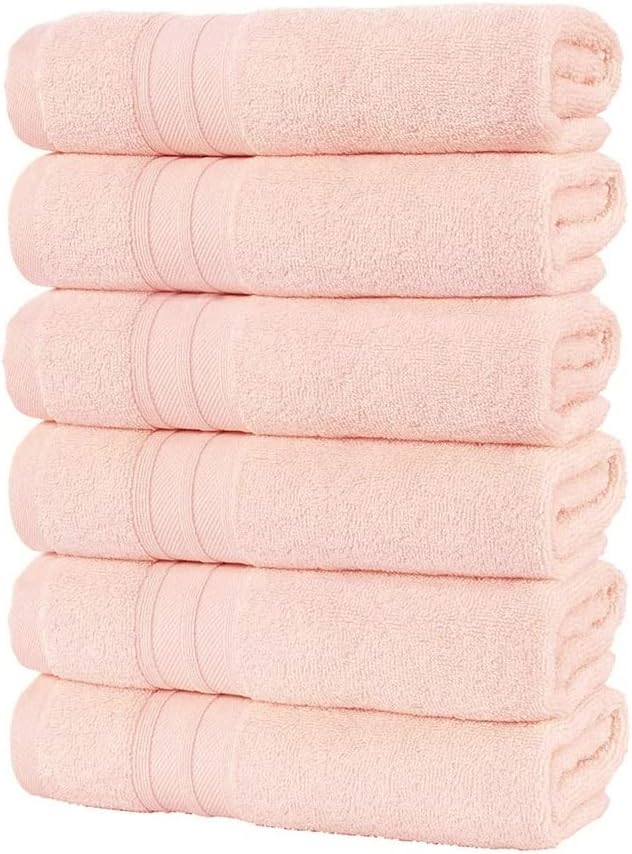 Baumwolltücher Weich Absorbierende Große Handtuch Gesicht/Badhandtuch Dicke Handtücher Bequeme Strandtücher Badezimmer, Weich/Rosa