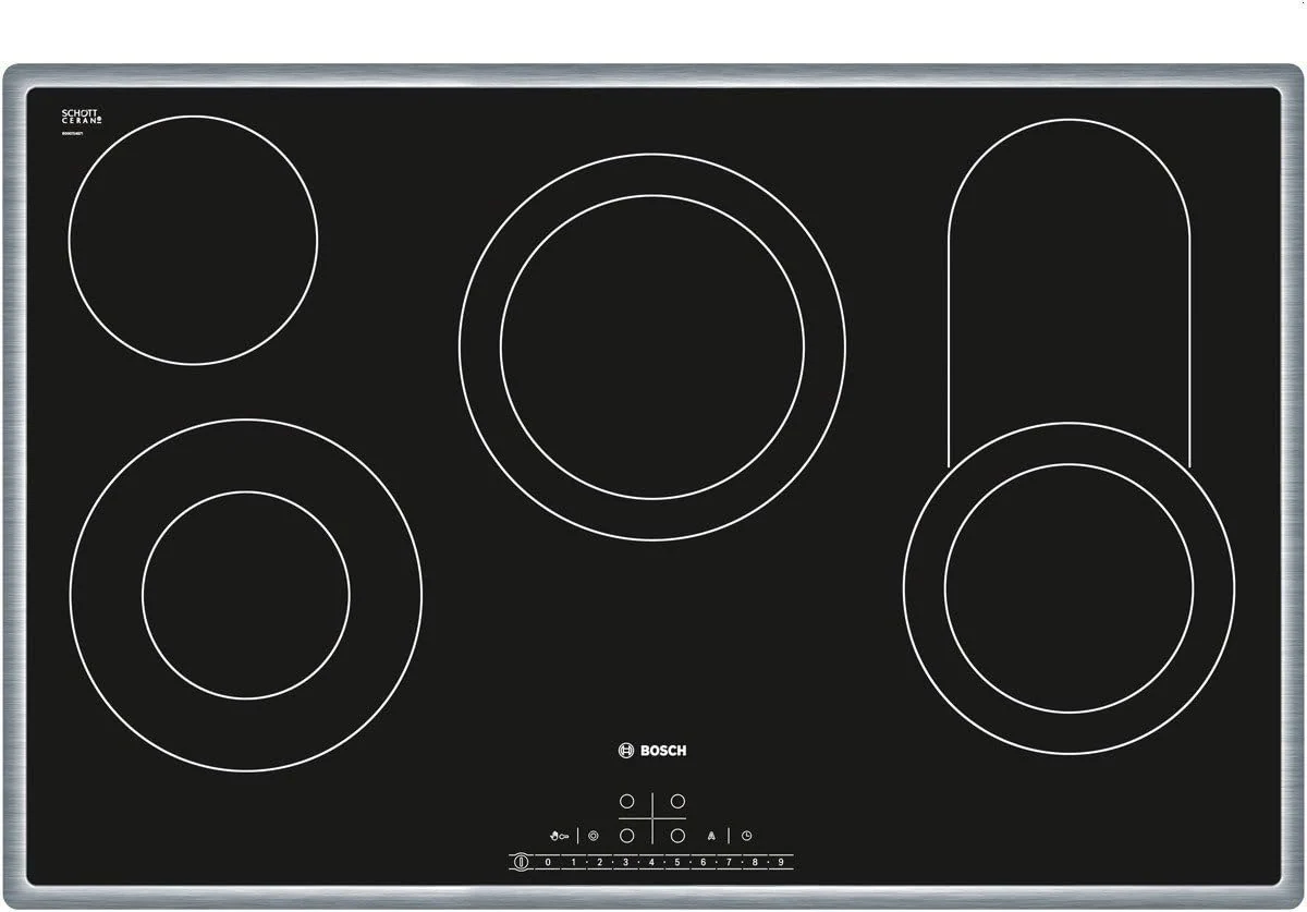 Bosch PKC845F17 Serie 6 Elektro-Kochfeld/Glaskeramik/Breite: 79.5 cm/DirectSelect Classic/TopControl Digitalanzeige