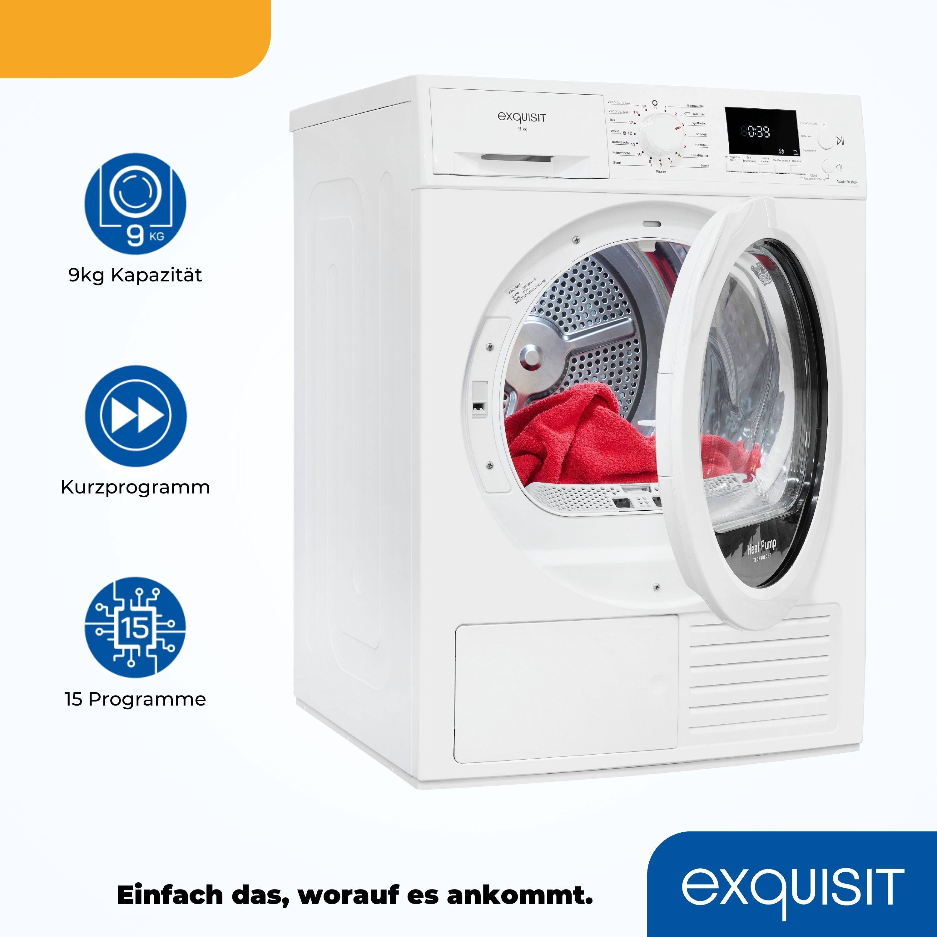 Wärmepumpentrockner TWP903-410 weiss