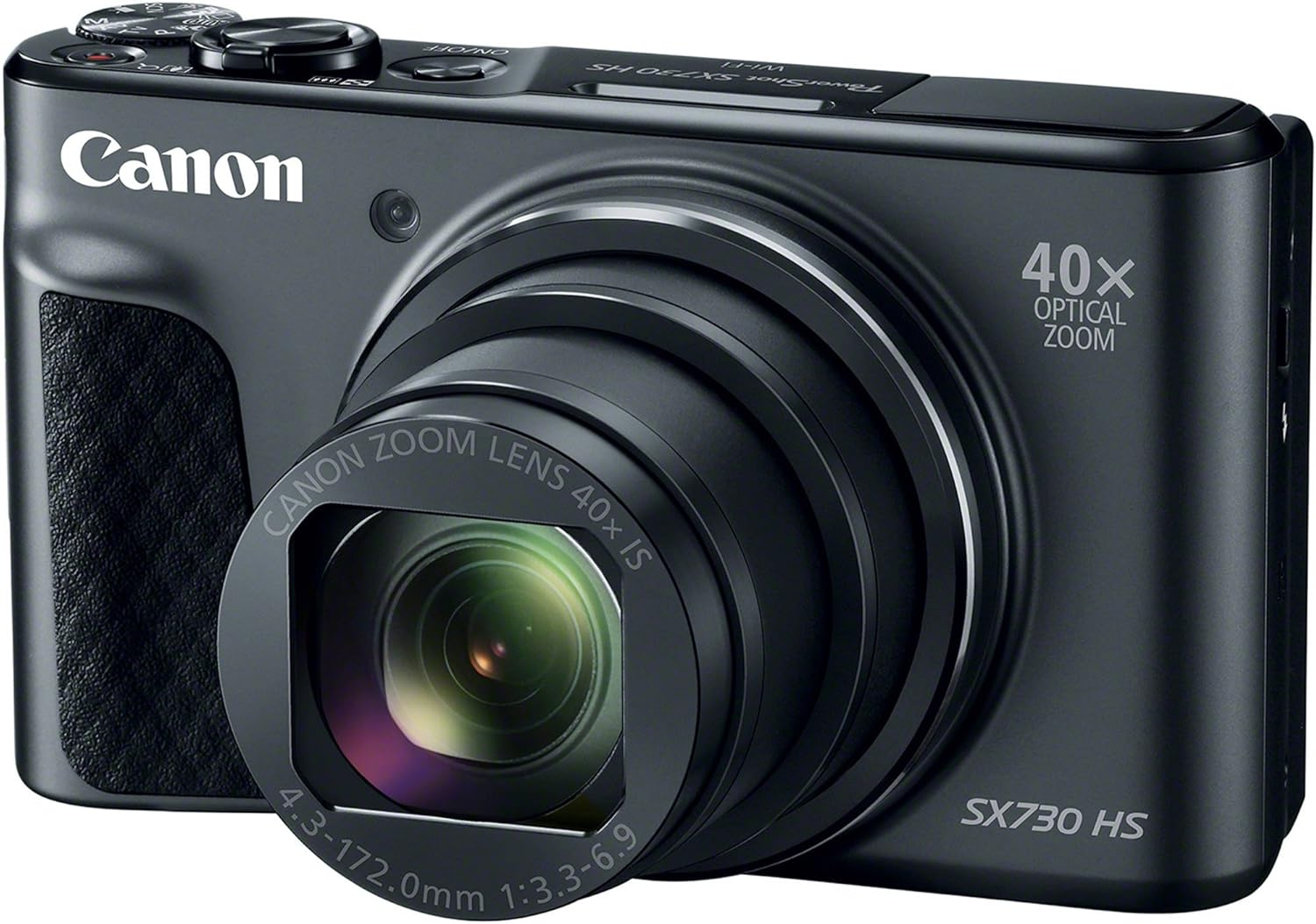 Canon PowerShot SX730 HS Fotocamera Digitale Compatta, Nero [Versione EU]