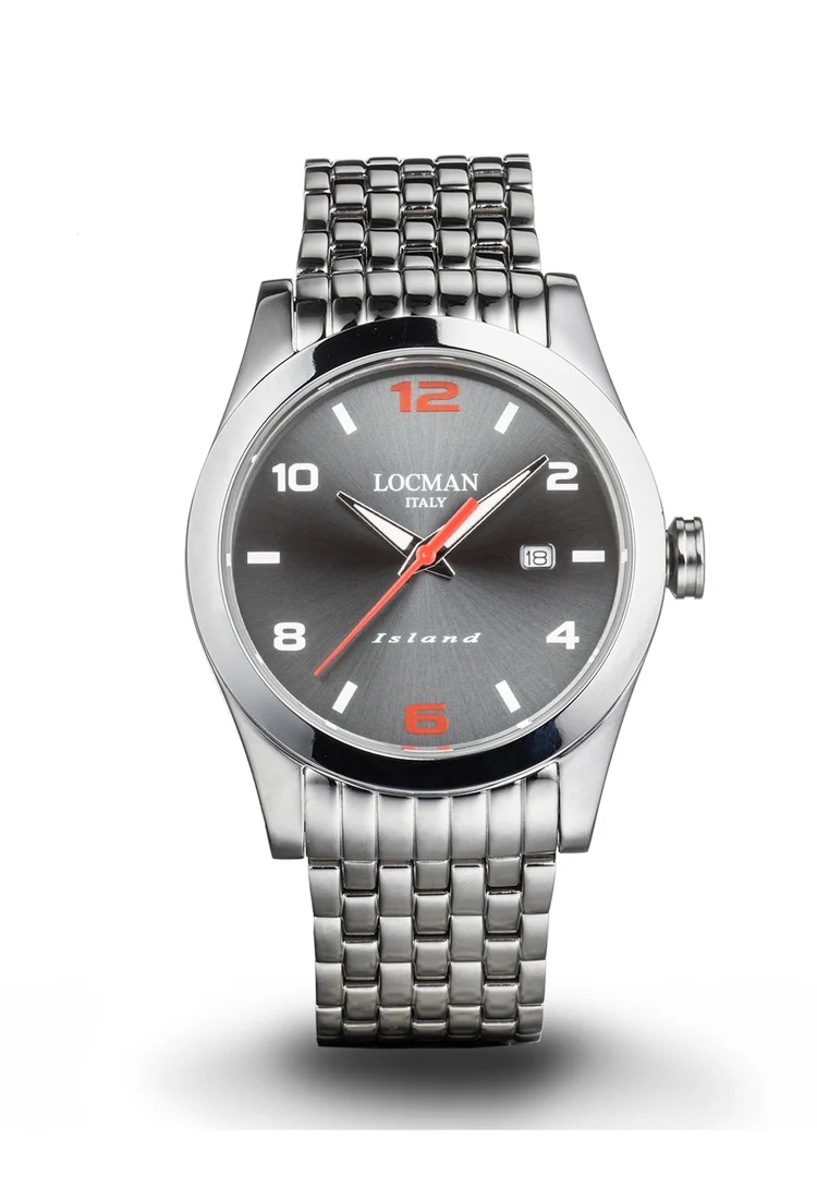 Orologio Locman Island grigio bracciale acciaio 0613A07S-00GYRDB0