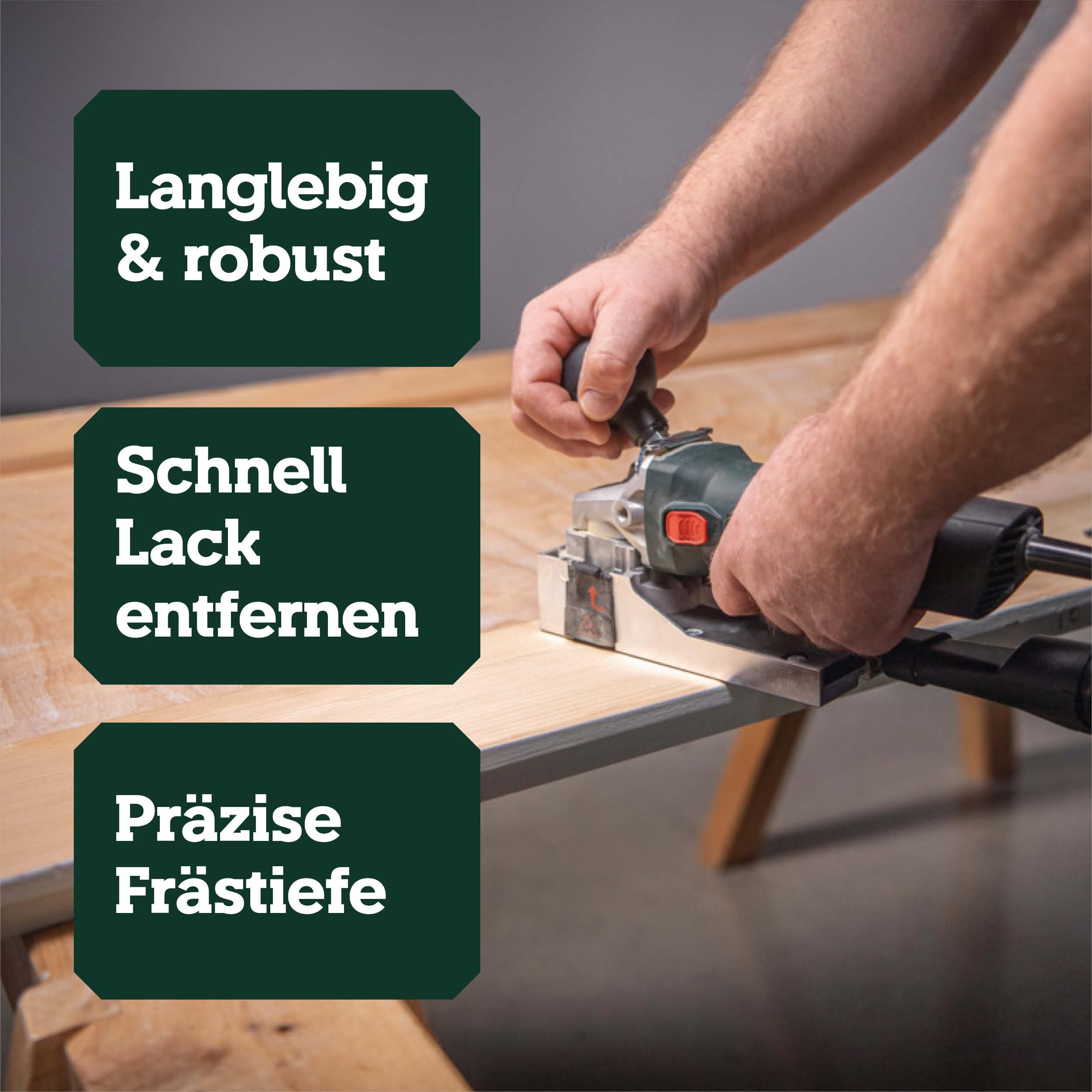 Metabo LF 850 S Lackfräse für Farben und Lacke Nennleistung 850 W 4 m Kabel europäischer Stecker