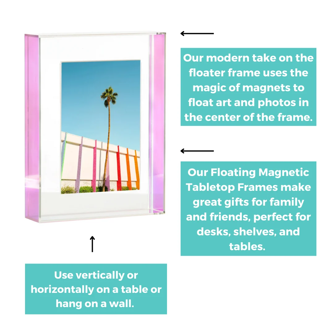 Rainbow Magnetic Float Frame