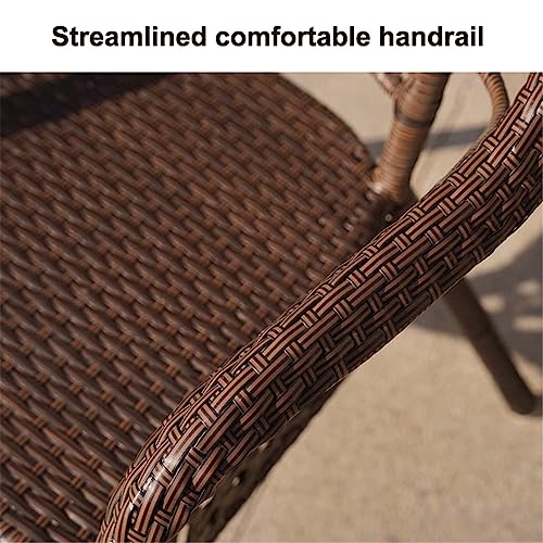 JHKZUDG Sedie Da Pranzo Per Patio Set Di 2,Bistro Rattan Chair,Sedie Per Vimini Impilabili in PE All'aperto,Sedie A Braccio Esterno A Secco Rapido : Amazon.it: Giardino e giardinaggio