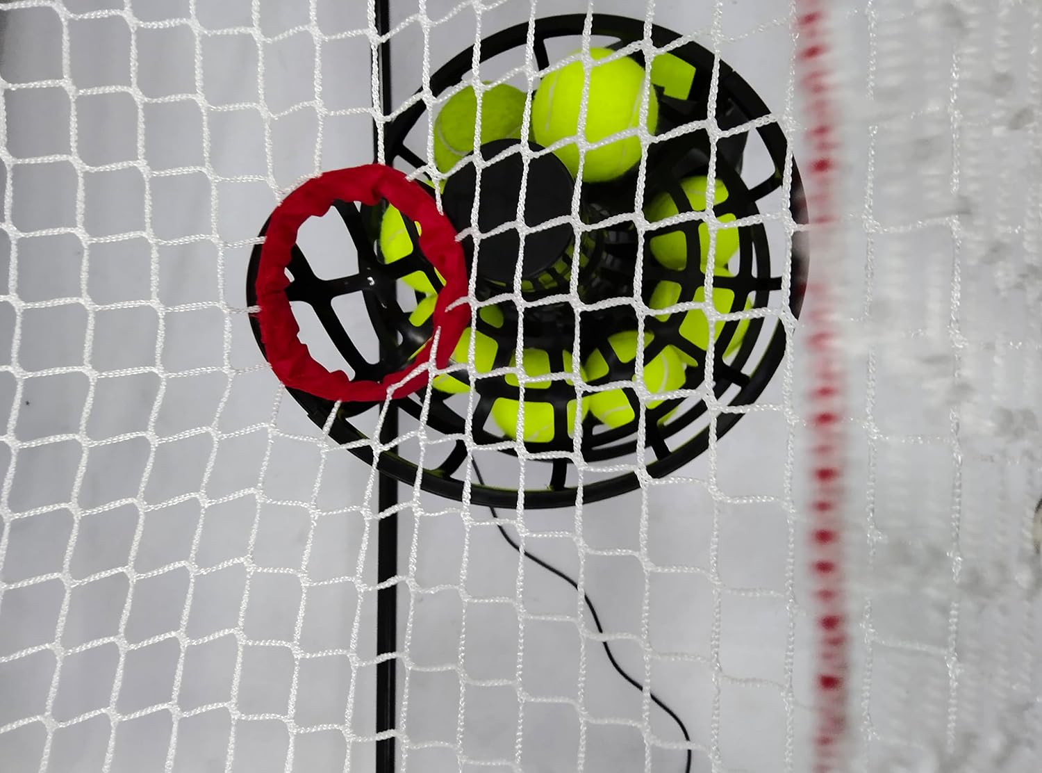 Netze für Tennisbälle Maschine (10 lb) Rückprallnetz für Tennisball&Pickleball Selbsttraining, tragbar und einfach zu demontieren,Geeignet für Wurftraining mit Ballmaschinen drinnen und draußen