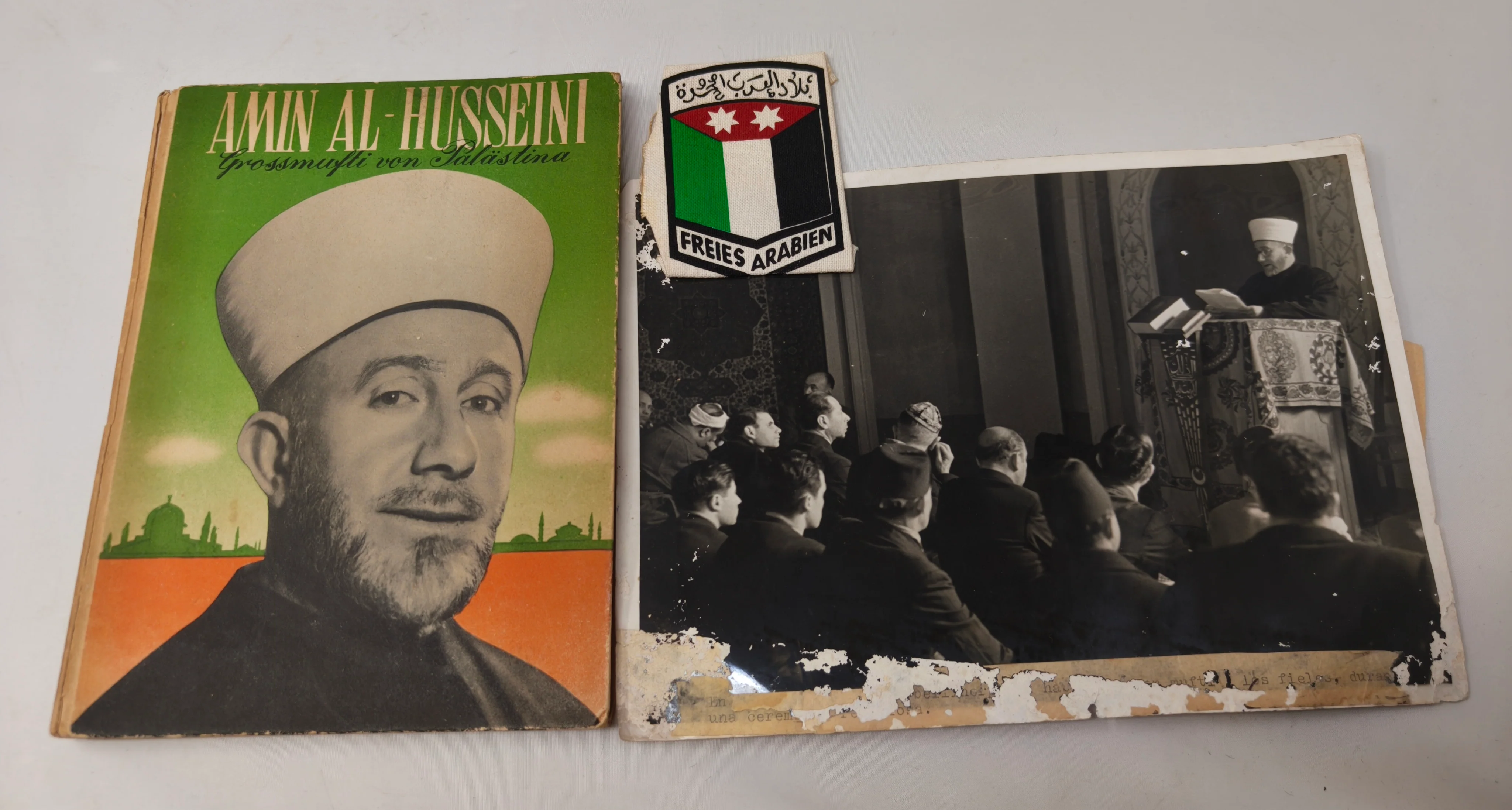 Conjunto Libro parche Freies Arabien Amin Husseini. IIWW Amin al-Alhausayni.