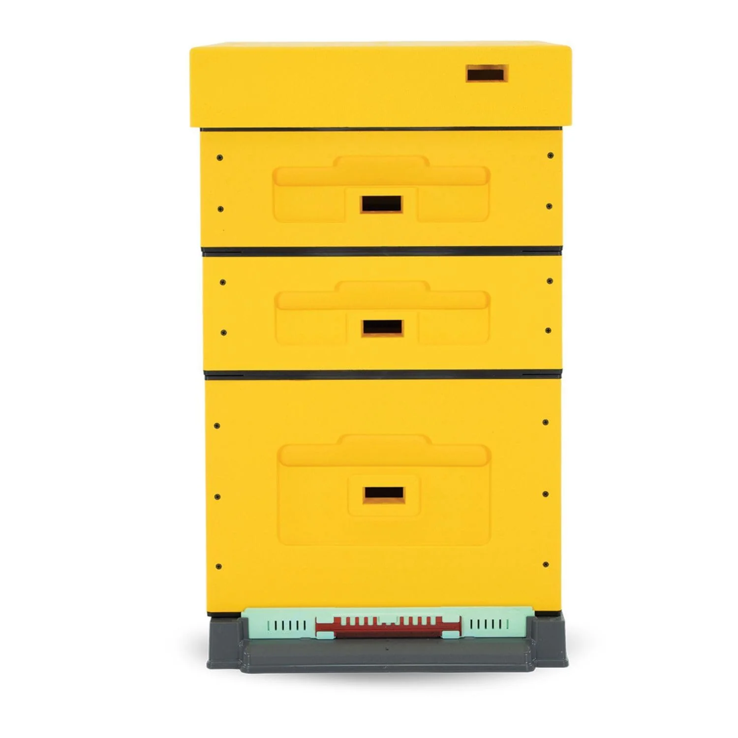 LYSON Bienenstocksets, 47×43,5x15,9 cm, 47×43,5x30 cm, GELB, Bienenbeute Styropor Dadantbeute Dadant Blatt Beute OPTIMA