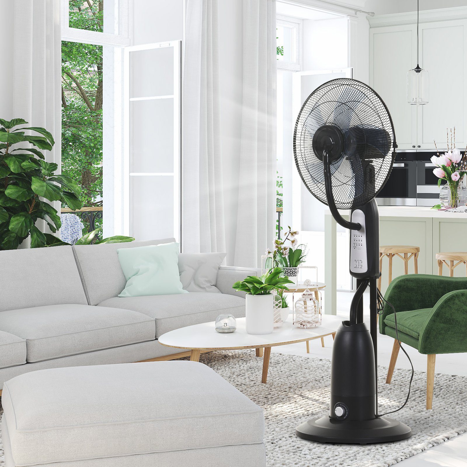 Standventilator Standventilator mit Wasserzerstäuber