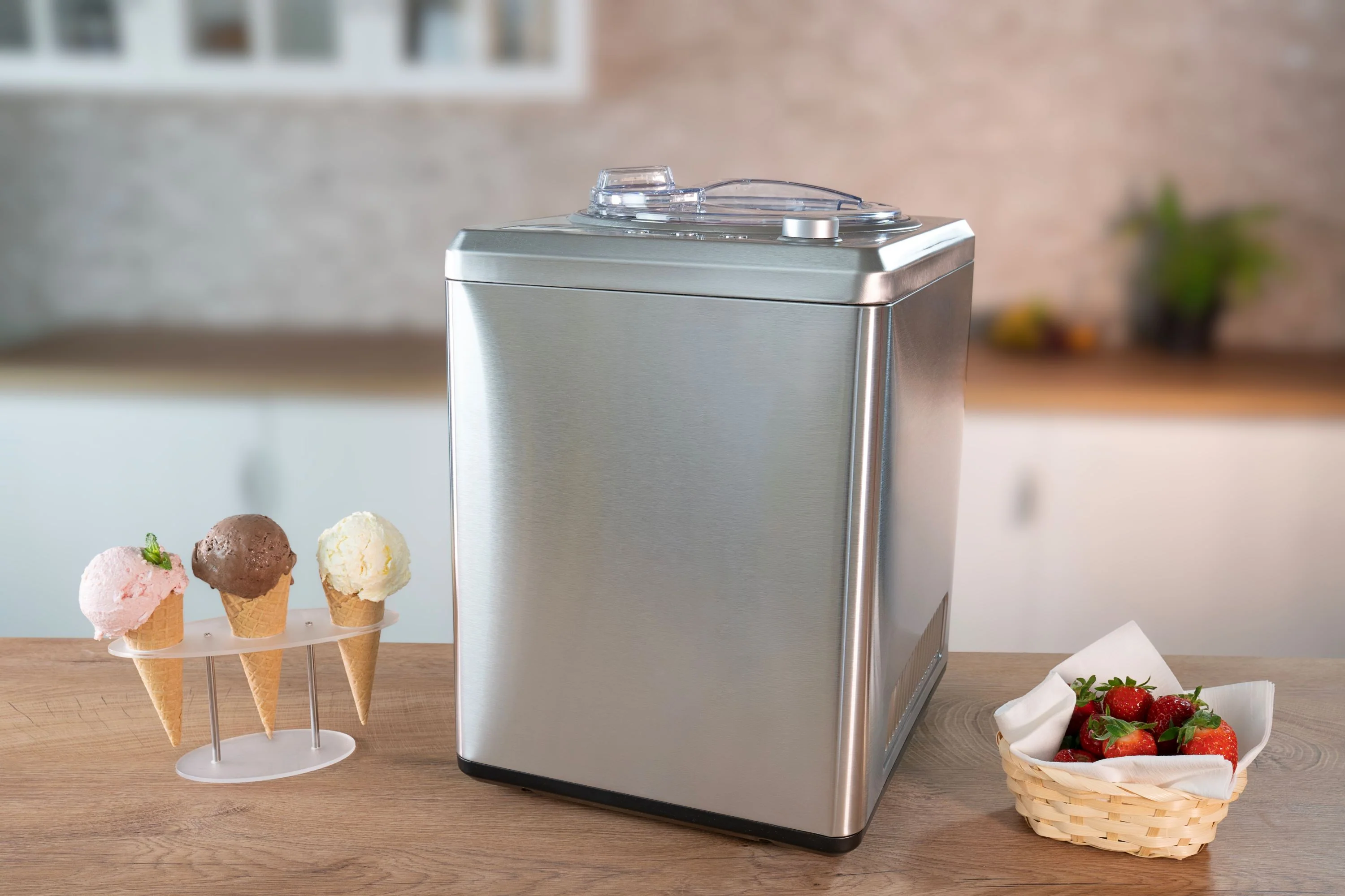 2025 Macchina per gelato professionale con capacità di 2,5 litri – Preparazione rapida e cremosa per professionisti e uso domestico