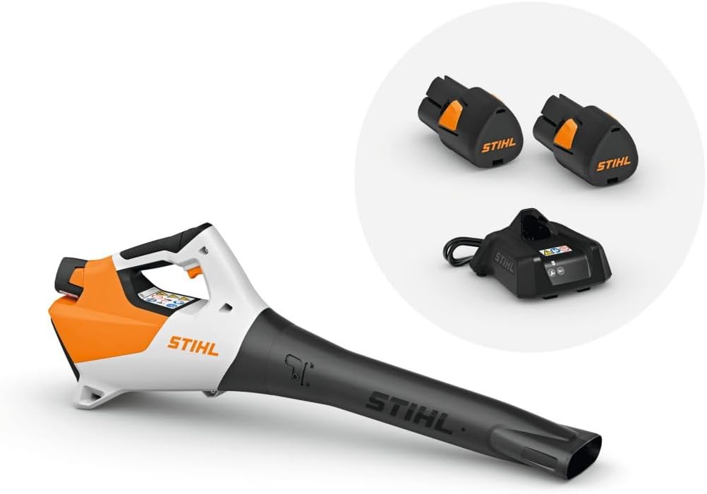 Soffiatore BGA 30 Stihl con 2 batterie AS2 e un caricabatteria AL1