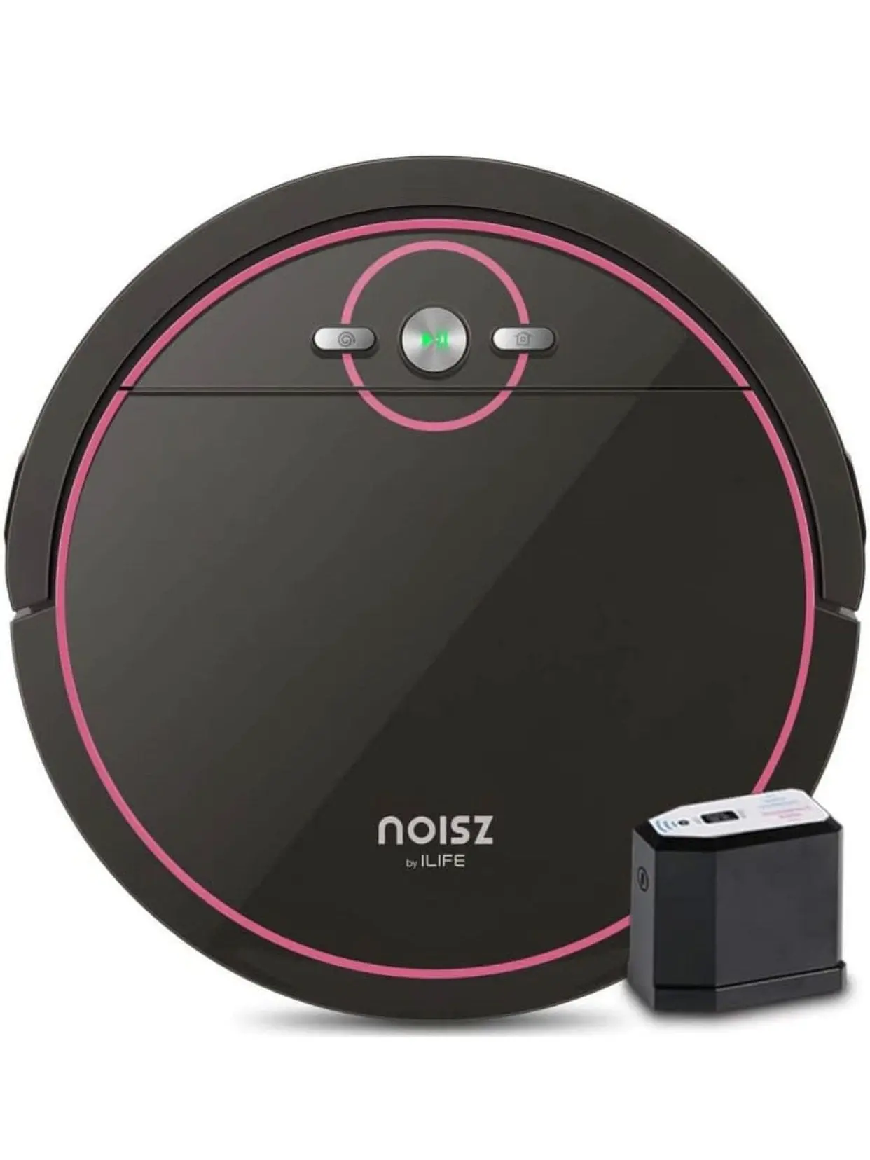 NOISZ by ILIFE S5 Robot Vacuum Cleaner, ElectroWall, Tangle Free Suction Port, Quiet, Automatic Self Charging Ideal for Pet Care, Hard Floor and Low Pile Carpet, Black
