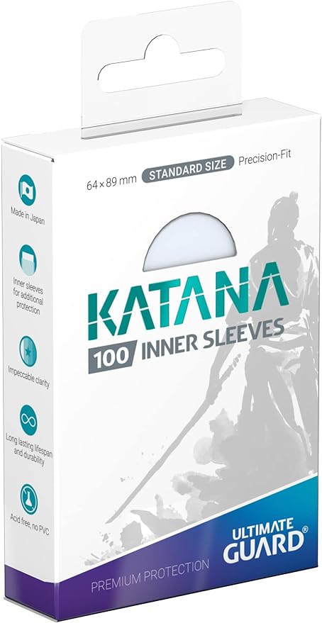 Ultimate Guard Katana Inner Sleeves 100ct Standard Size Transparent
