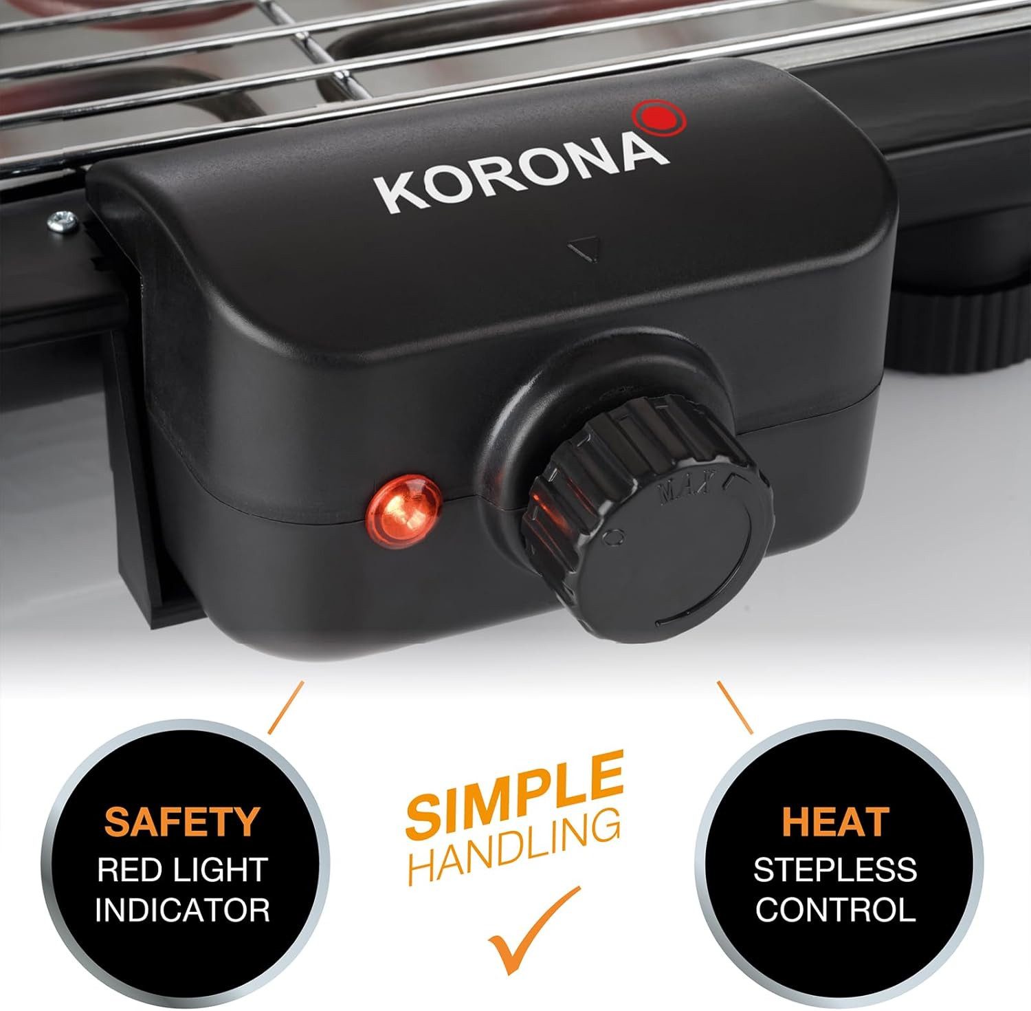 Elektrogrill Elektrogrill 46117 Elektrischer Tischgrill 2200W