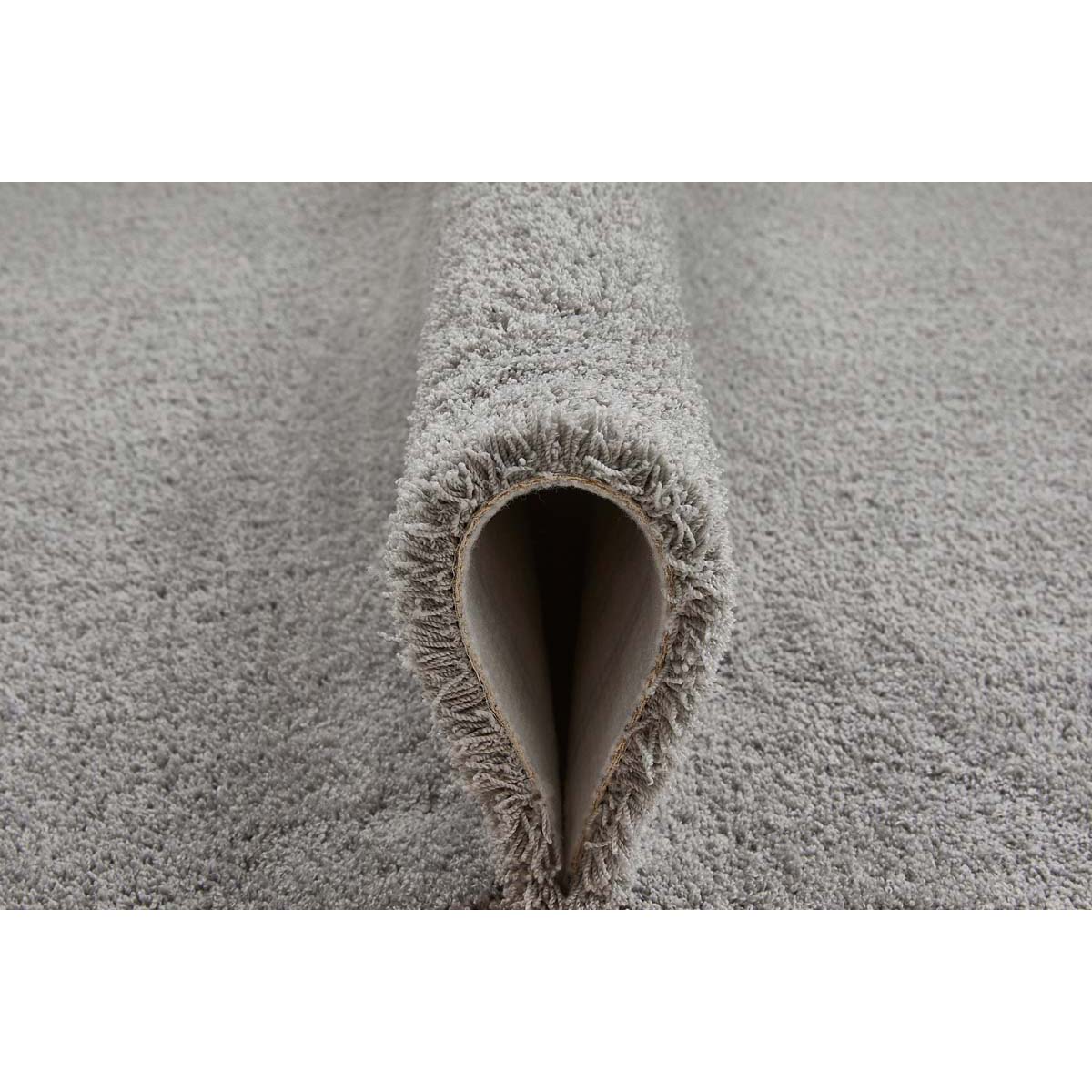 HOMCOM Teppich Kurzflor Hellgrau 150 x 80 x 1,3 cm