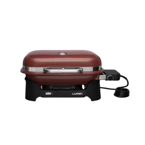 Weber Lumin Compact Barbecue Elettrico Rosso – Design Compatto e Potente