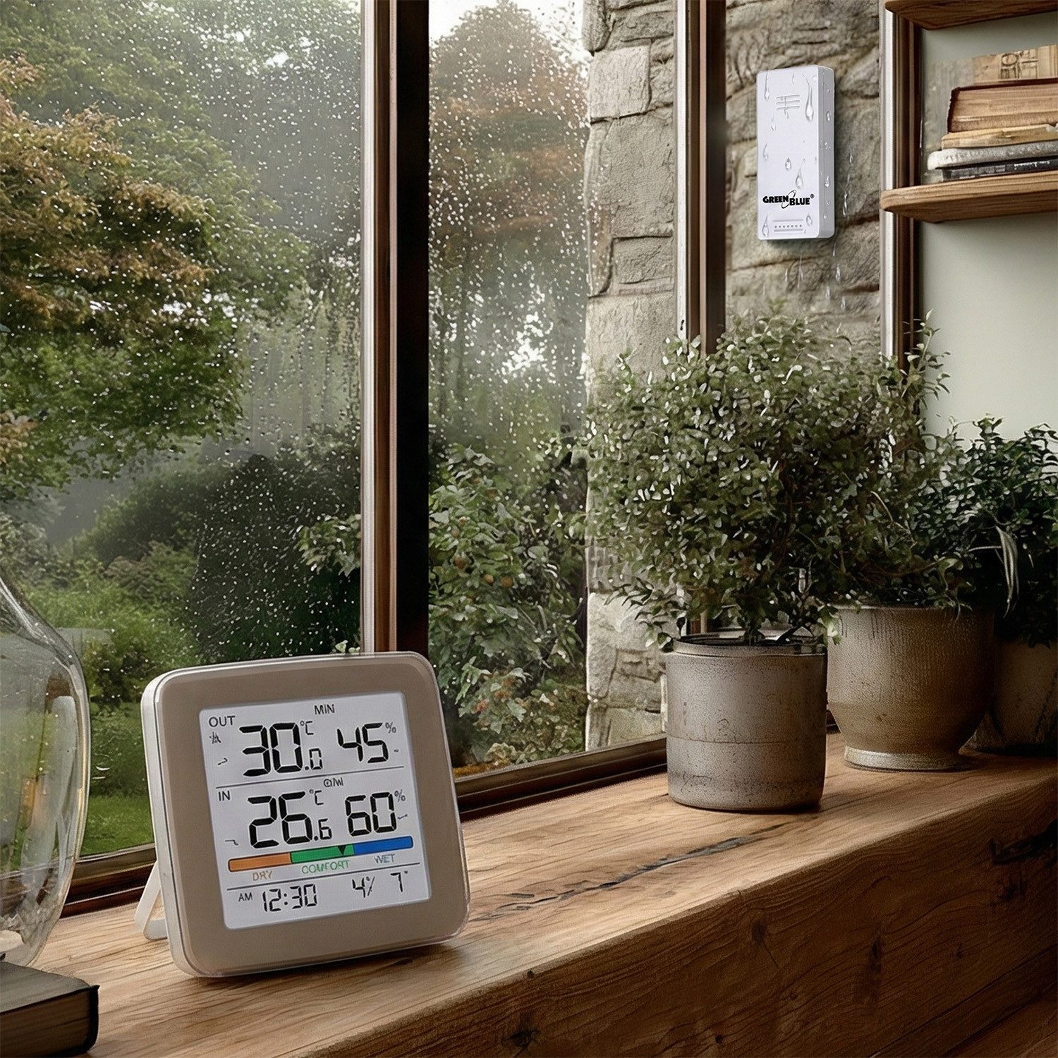 Wetterstation Wetterstation GB169 Temperatur + Luftfeuchtigkeit IN/OUT