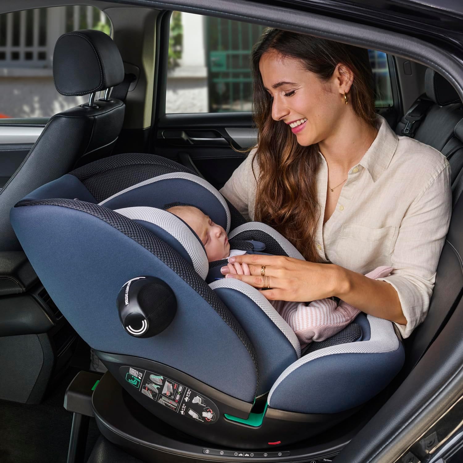 Chicco Everone I-Size, Seggiolino Auto con Base Isofix, Da 0 a 36 Kg, Da 40 a 150 cm, Omologato ECE R129/03, Girevole A 360° E Reclinabile, Gruppo 0+/1/2/3 Da 0 A 12 Anni