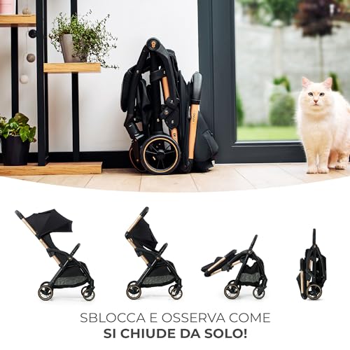 Kinderkraft Passeggino Pieghevole automatico Antipioggia
