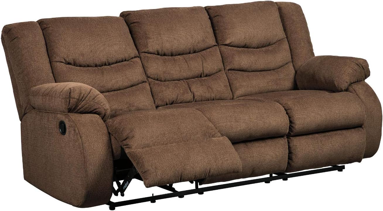 Modern Manual Pull Tab Reclining Loveseat