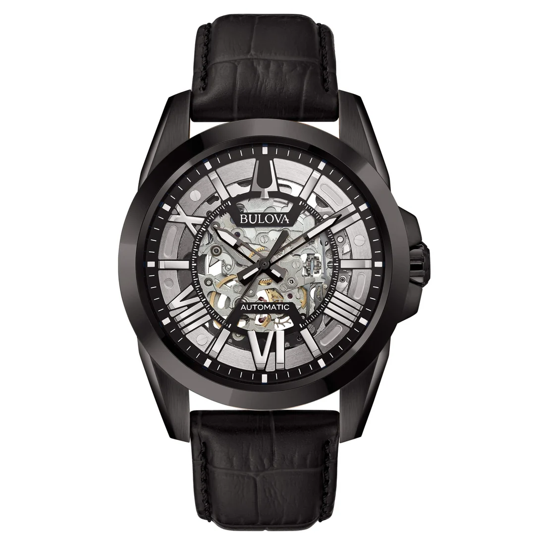 Orologio Bulova 98A304 Sutton scheleton Acciaio IP nero