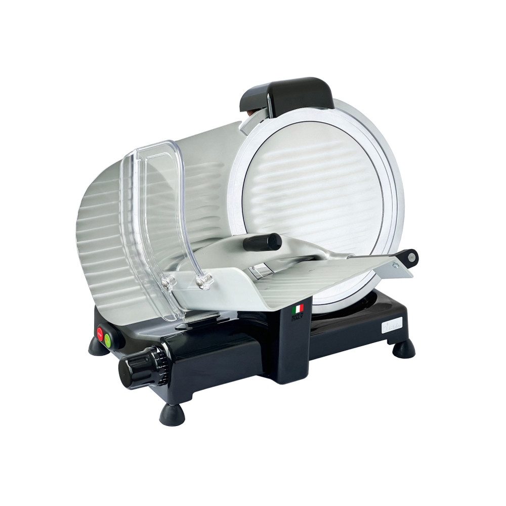 Allesschneider Gastro Aufschnittmaschine-30cm Hohlschliff Messer-silber/schwarz
