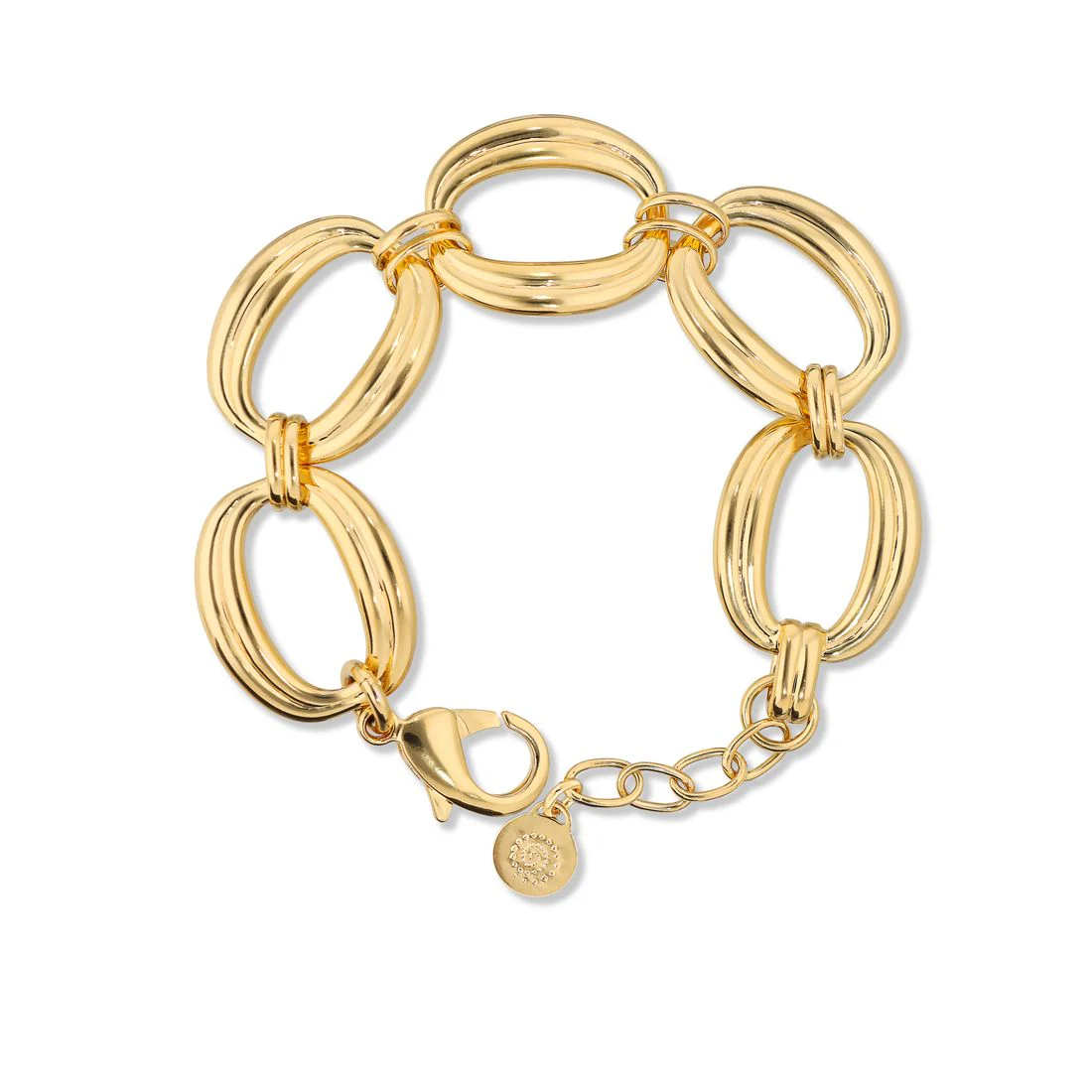 Bracciale Etrusca Gioielli con Maxi Maglie Ovali WSET00856.YG