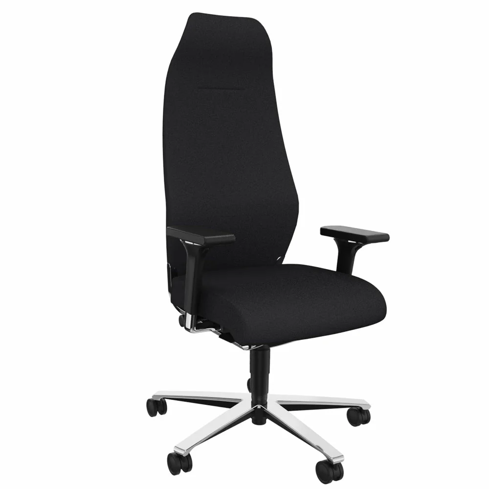 Sedia da ufficio ergonomica Züco Selvio E 0156 Poltrona direzionale | Schienale imbottito alto | Poggiatesta integrato
