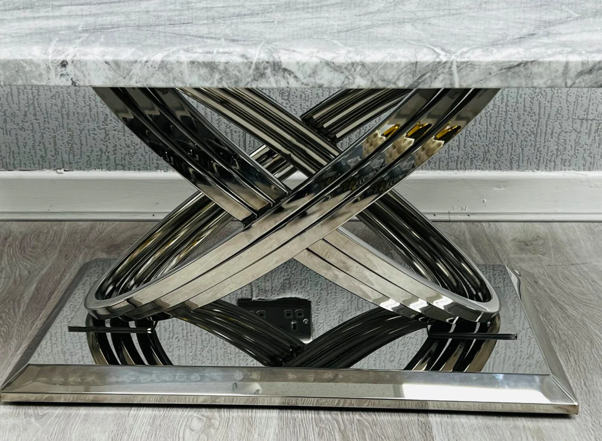 Rose Grey Marble Coffee Table