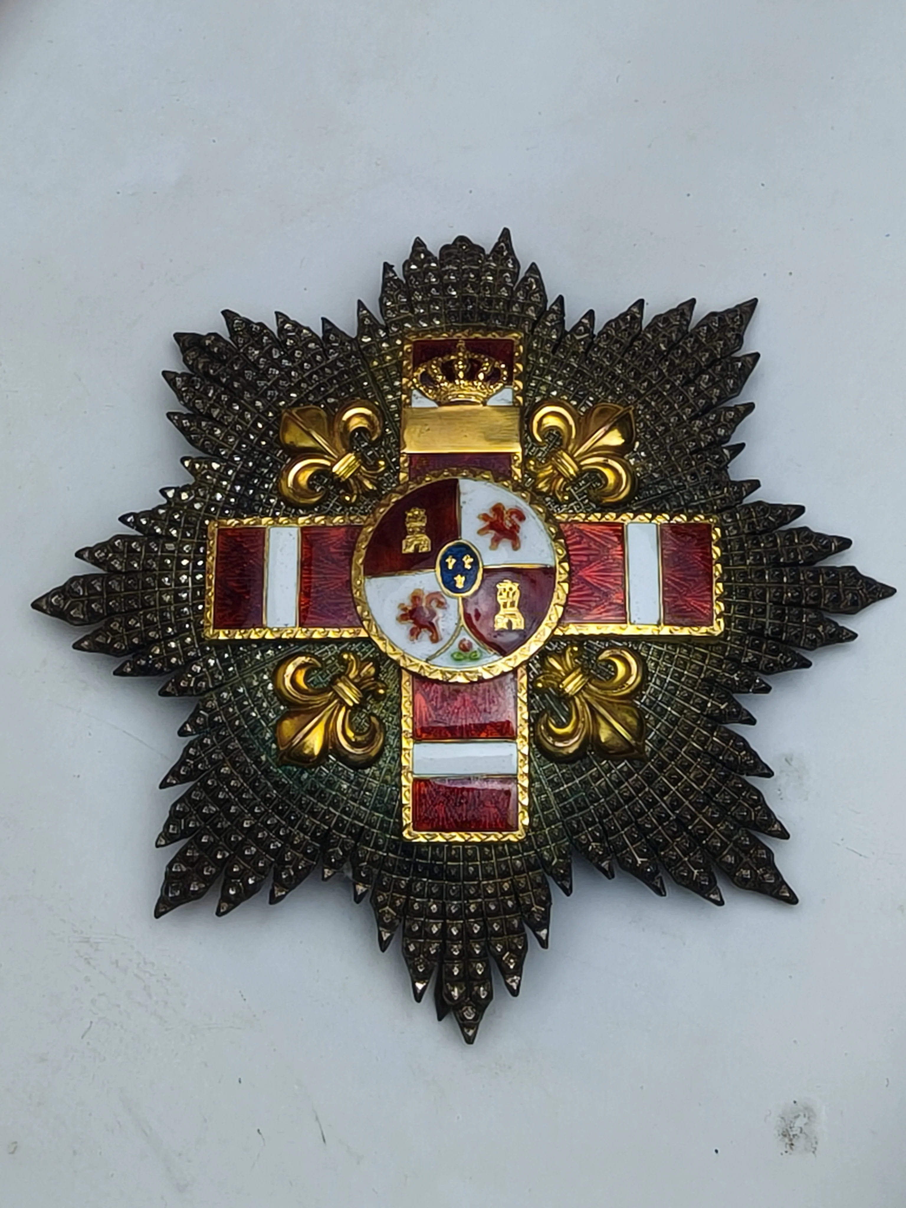 Cruz Placa Orden M��rito Militar Roja Pensionada