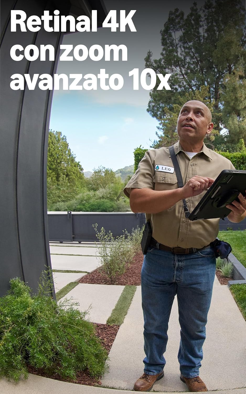 Videocitofono Pro cablato (Ring Wired Video Doorbell Pro, ultimo moo) Installazione cablata, Campanello con videocamera, Retinal 4K, Zoom10x, Prova gratuita di 30 giorni piano d'abbonamento Ring
