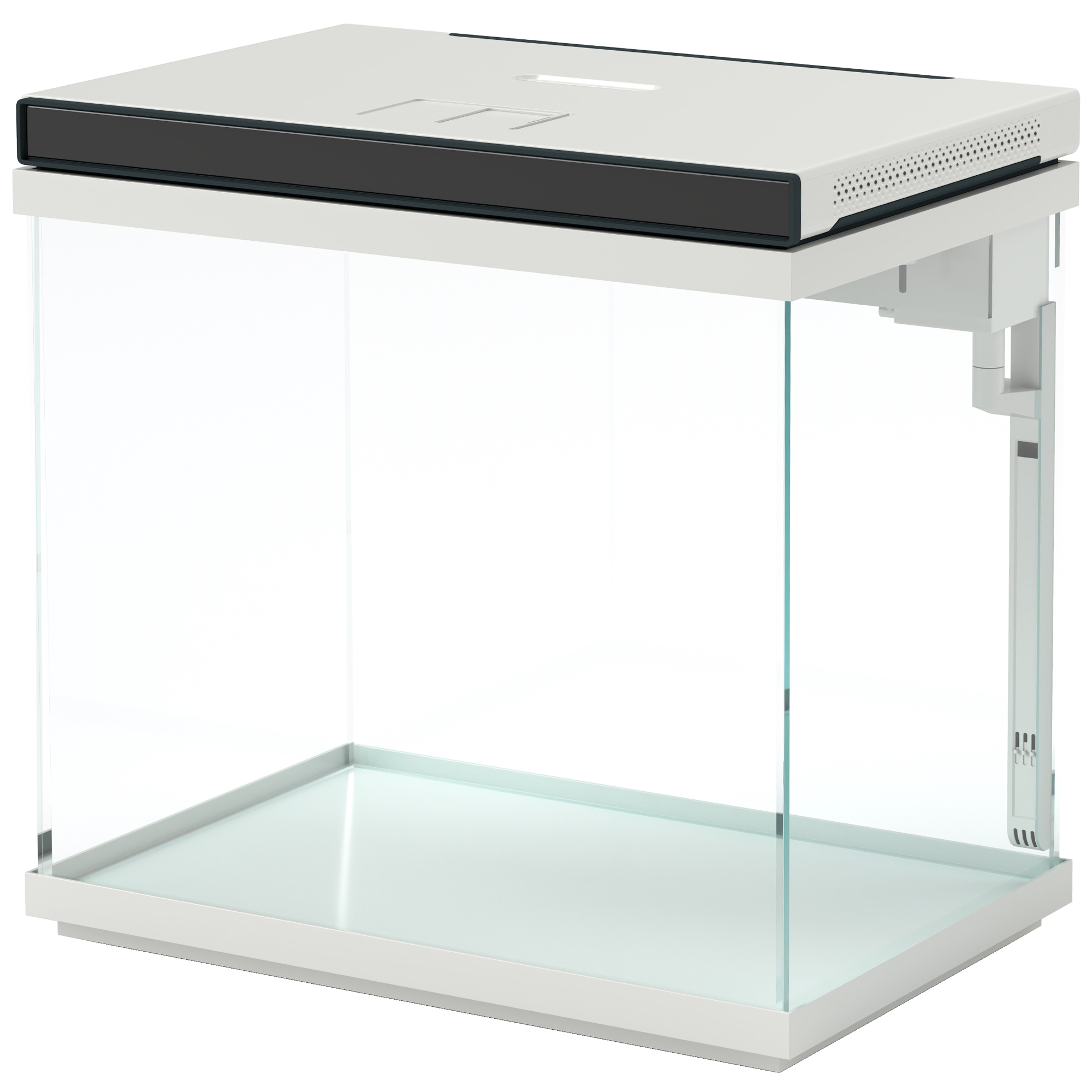 PawHut 26 Liter Aquarium mit Filter, LED-Beleuchtung, Wasserpumpe, für verschiedene Fischarten, ca. 38 x 26 x 38 cm