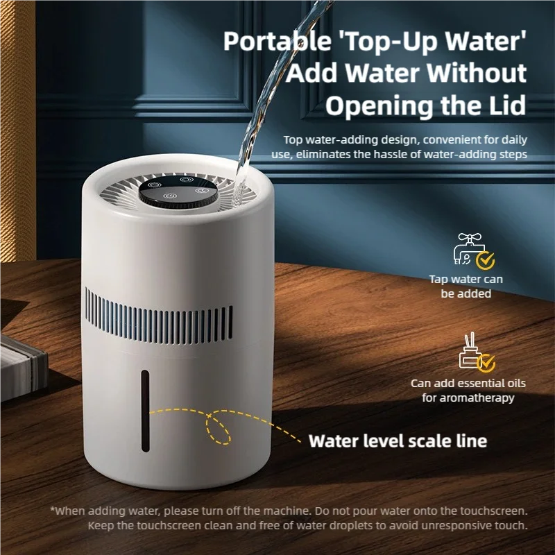 4L Mist-Free Humidifier �C HEPA Filter, Quiet Operation for Bedrooms, Nurseries & Pet Spaces