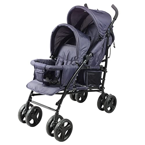 Bambisol Passeggino Doppio Canna | Pieghevole Compatto, Pioggia Incluso | Blu marino : Amazon.it: Prima infanzia