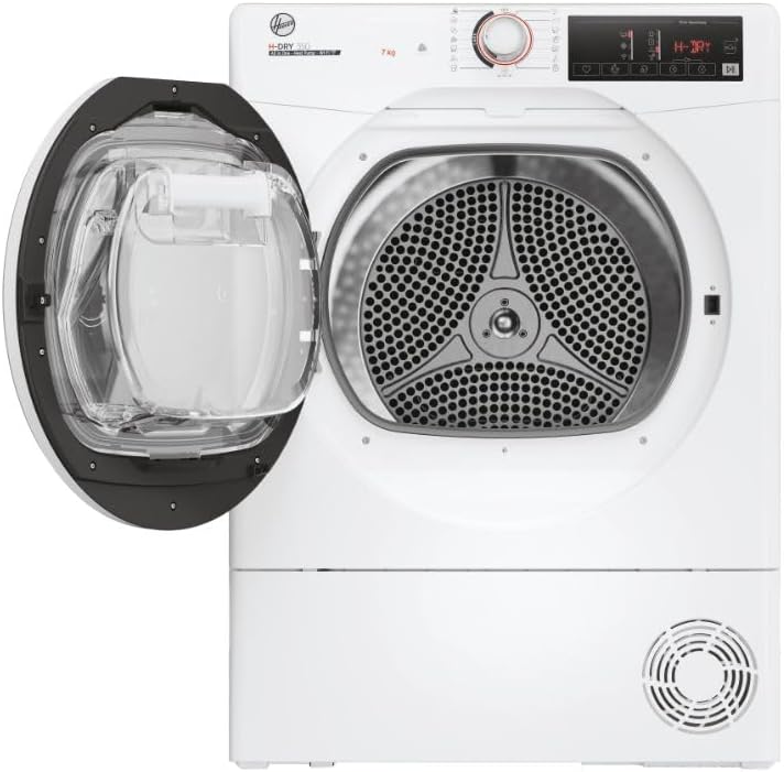 Hoover H-DRY 350 Asciugatrice Slim a Pompa di Calore 7 Kg, Bianco