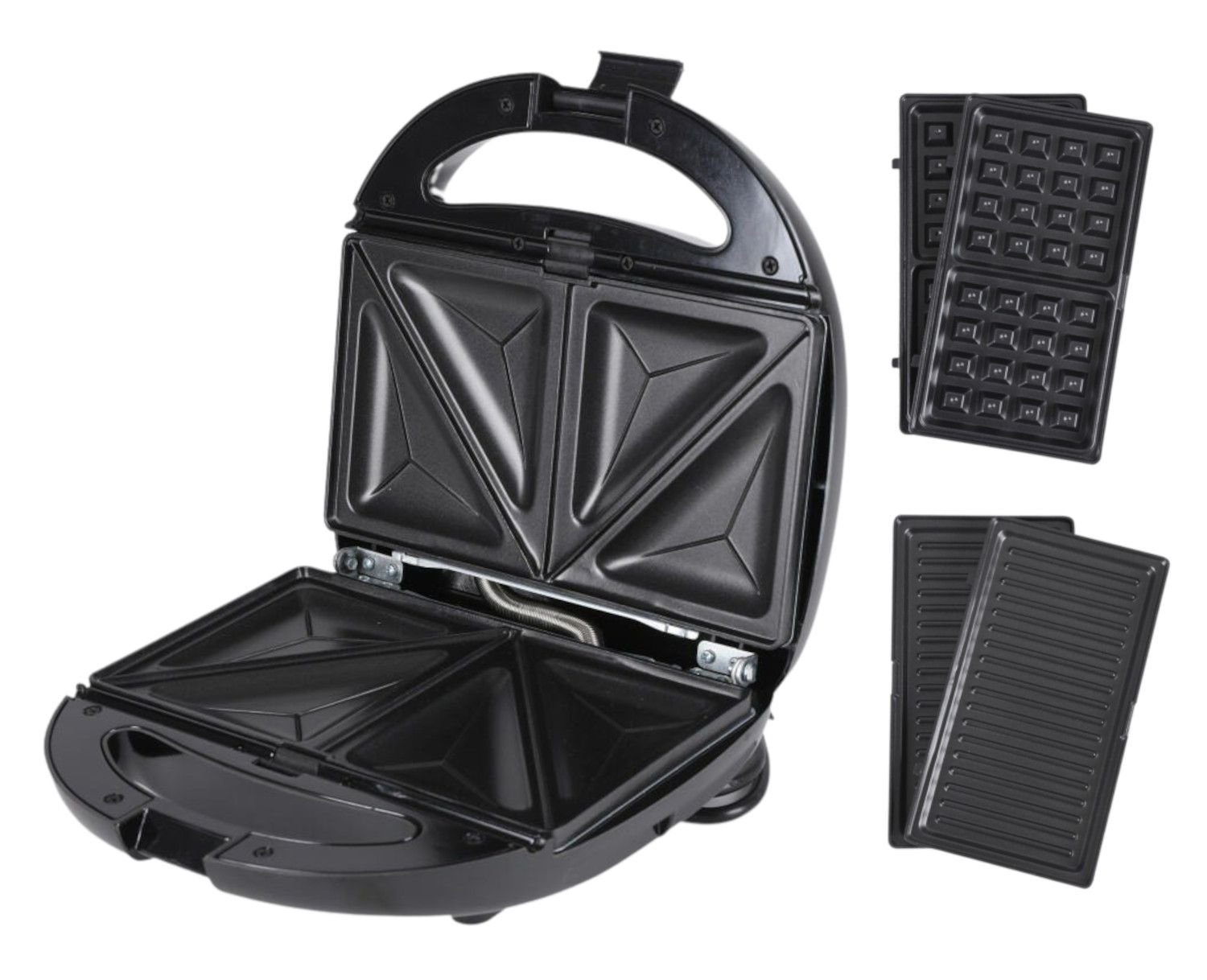 Sandwichmaker Sandwichmaker 3in1 Waffeleisen Kontaktgrill Sandwichtoaster antihaft
