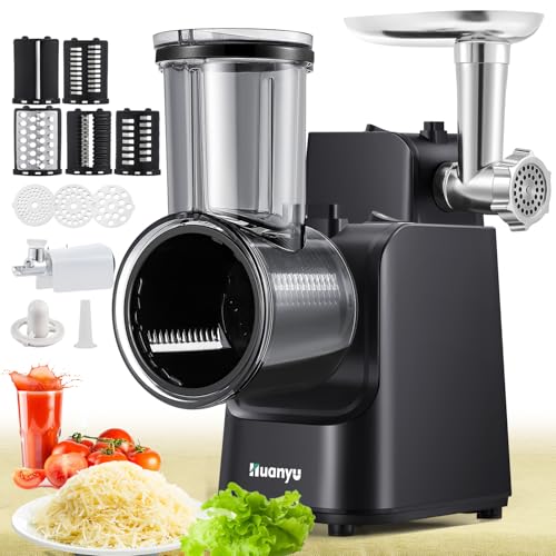 Huanyu Grattugia elettrica per formaggio Affettaverdure elettrico multifunzionale con 5 lame 250W Insalatiera elettrica e tritacarne Grattugia elettrica per frutta, verdura e formaggio (nero) : Amazon.it: Casa e cucina