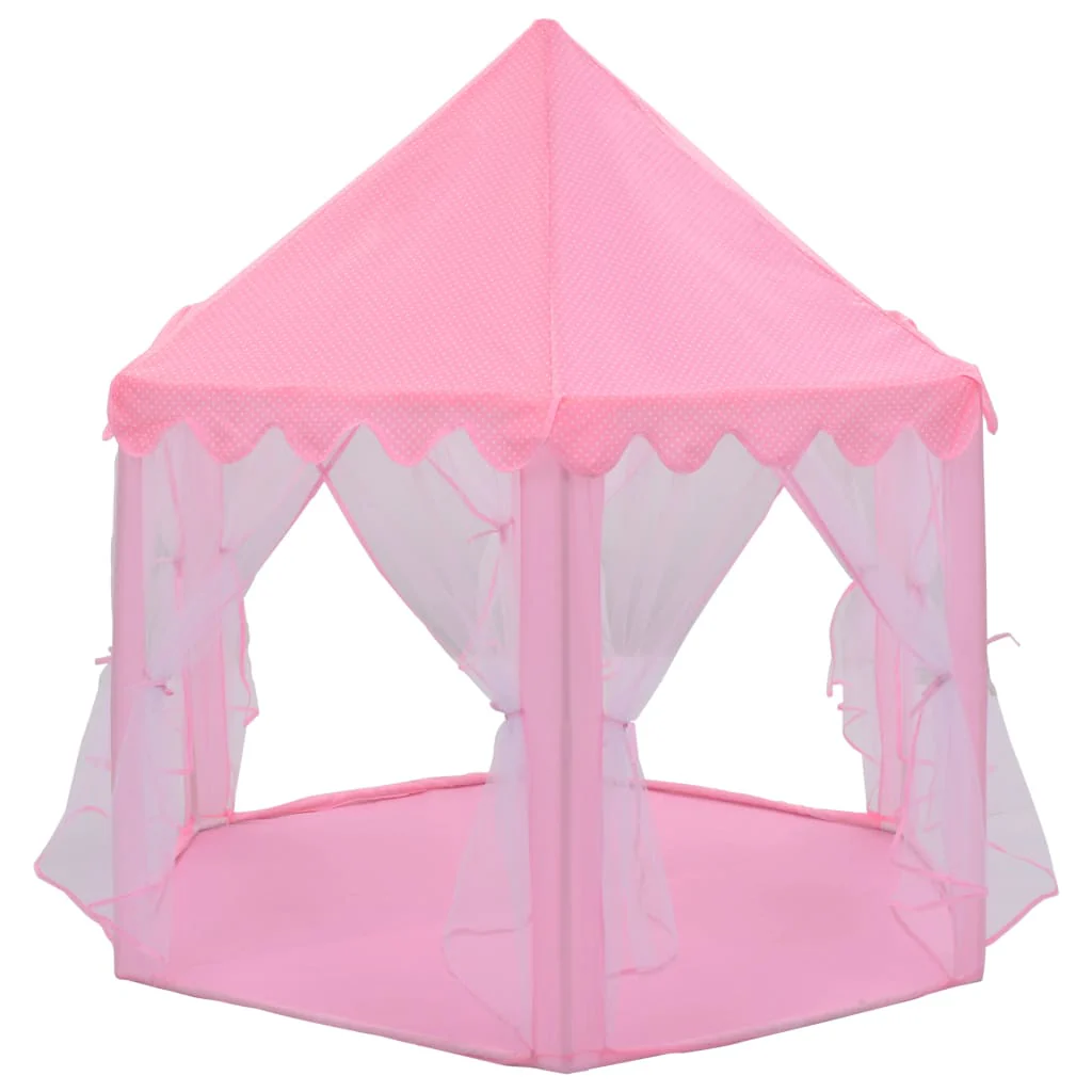 Tenda da gioco Princess con 250 palline 133 x 140 cm rosa