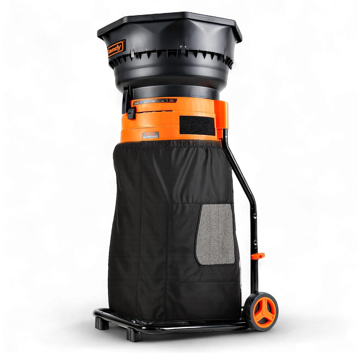 SuperHandy Mulcher & Broyeur sans lame per foglie da giardino – Motore da 1800W, Imbuto da 50 cm, Rapporto di triturazione 16:1, Sacco di raccolta da 80 L, Design leggero da 8,5 kg