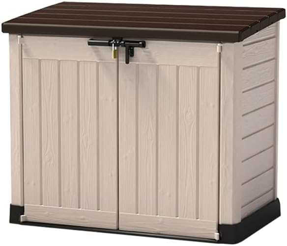Keter Porta Attrezzi Store It Out Max Beige/Marrone In Resina Cm 145X82X125