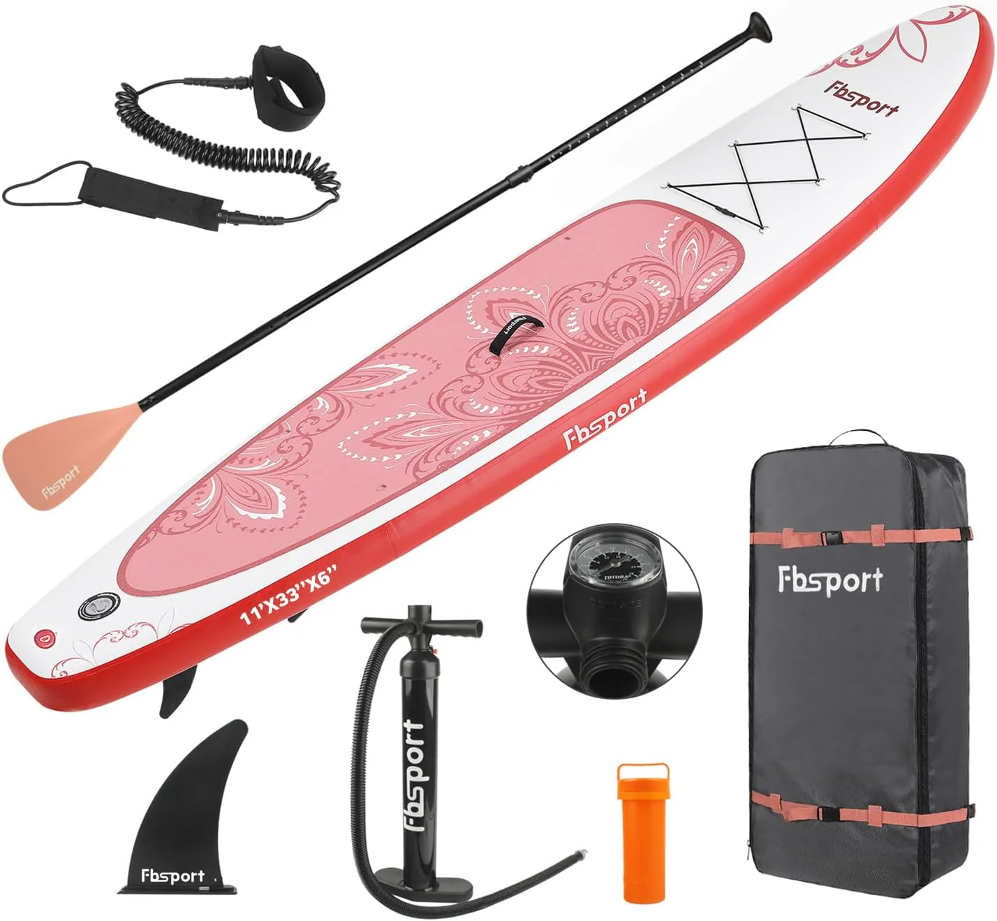 Premium-Stand-Up-Paddle-Board, Yoga-Board mit strapazierf?higem SUP-Zubeh?r und Tragetasche | Breiter Stand, Surf-Kontrolle, rutschfestes Deck, Leine, Paddel und Pumpe f��r Jugendliche und Erwachsene