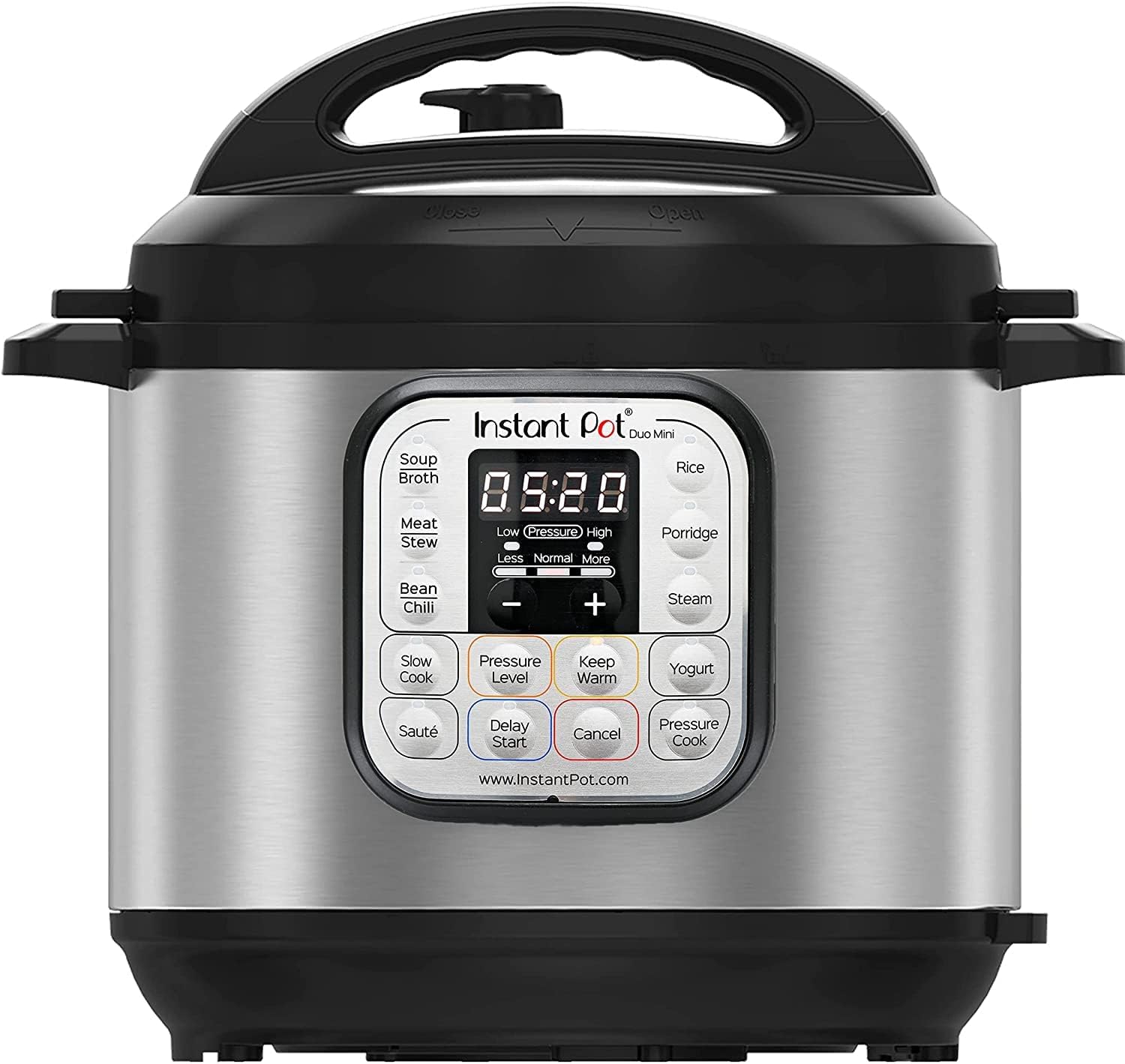 Instant Pot Pro 10-in-1-Elektro-Multikocher 1200 W, 5,7 L – Schnellkochtopf, Schongarer, Reiskocher, Dampfgarer, Sautierpfanne, Sterilisator, Joghurtbereiter, Sous Vide Gert – Schwarzer Edelstahl